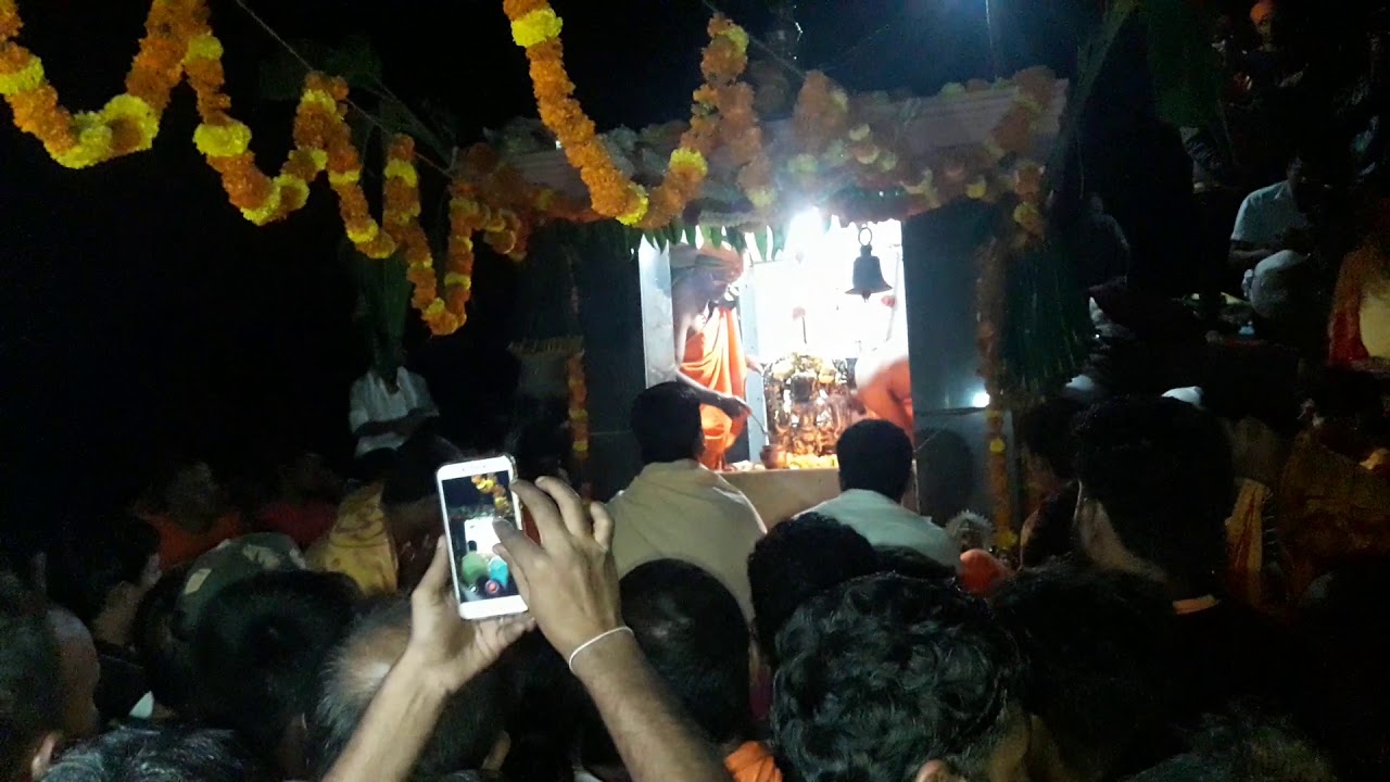 Arathi pooja of deviramma on hill top 2017