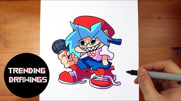 How To Draw FNF Tails Get Trolled - Boyfriend