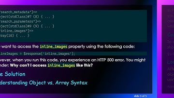 How to Correctly Access inline_images in a PHP Object