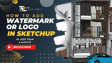 Adding a Watermark in SketchUp in less than 2 minutes:Easy Step-by-Step Guide.#sketchup #watermark