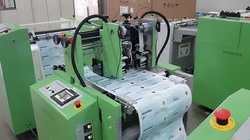 Dimuken DC-1603 Hologram Applicator running Continuous Feed Web