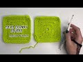 Crochet solid granny square tutorial