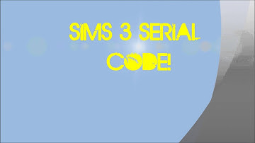 Sims 3 Serial Code For Free[100%WORKING!]