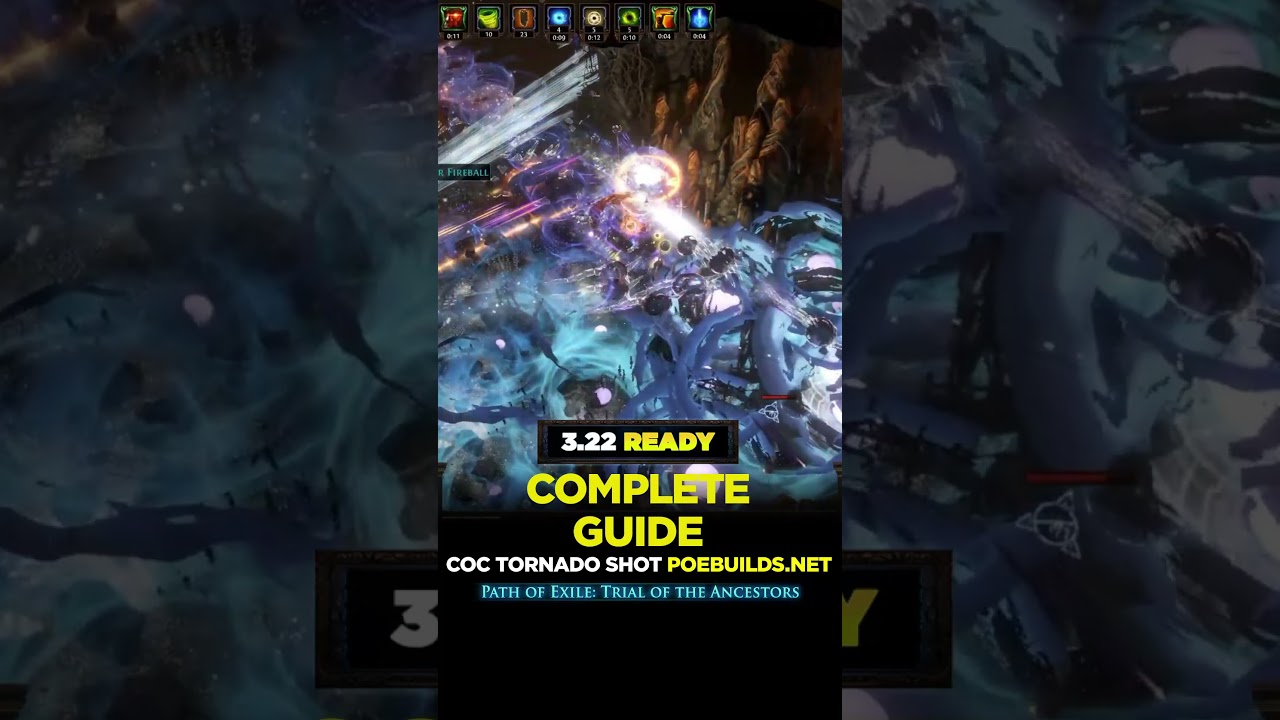 [POE 3.22] COC ICE SPEAR TORNADO SHOT - Poe Builds #shorts #pathofexile #poebuilds #poe