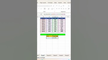 How to use xlookup to sum the value #xlookup #excel
