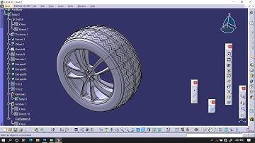 Modelling of 4 Wheeler Tyre and Rim in Catia V5