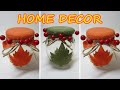 QUICK &amp; EASY HOME DECORATION IDEAS 🍁 TRASH TO TREASURE UPCYCLING PROJECT 🍁 DIY GLASS JAR RECYCLING