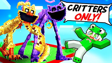 Locked on ONE LUCKY CHUNK WITH NIGHTMARE CRITTERS in Minecraft!