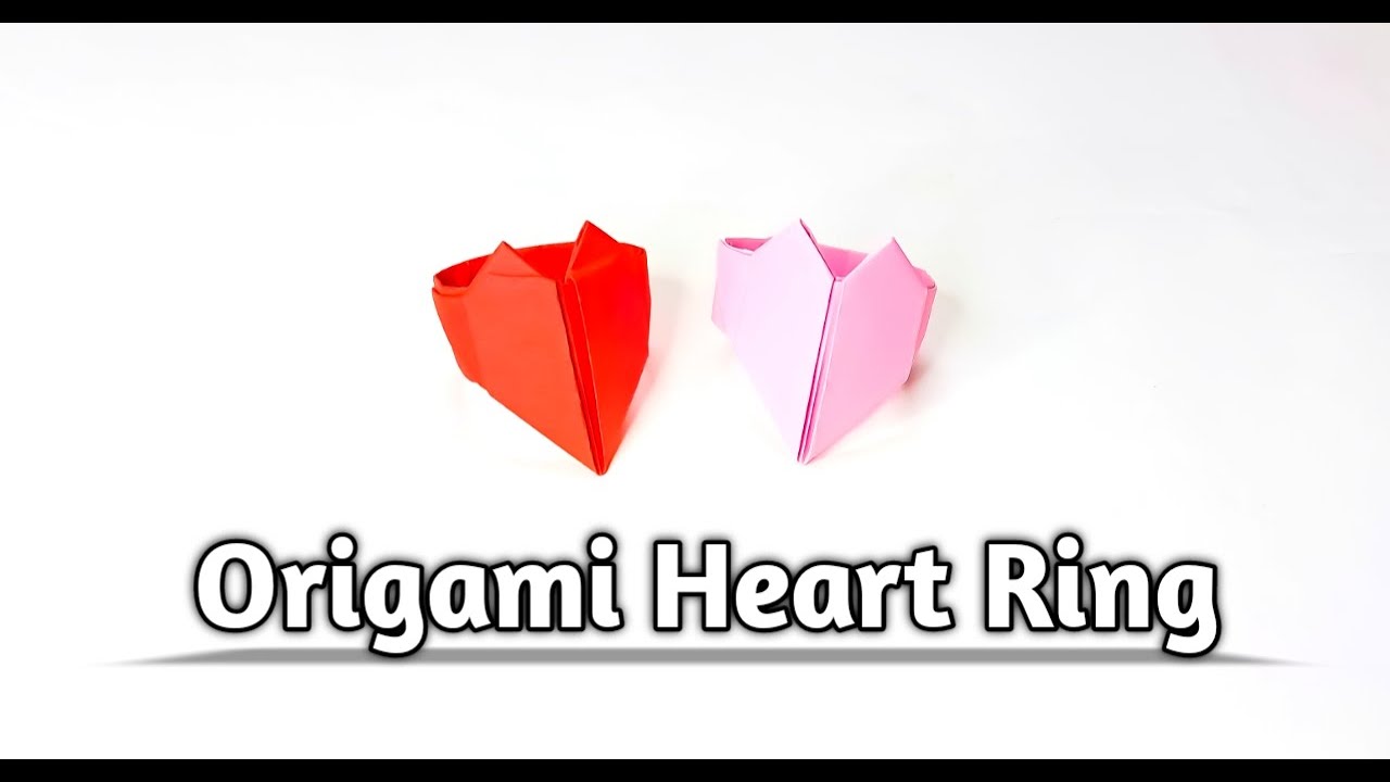 How To Make An Easy Origami Heart Ring - Aadrit's Origami - YouTube