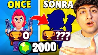 0 KUPA 33 KARAKTER HESABA 2.000 ELMAS YÜKLEDİM! | BRAWL Stars