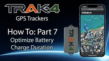Trak-4 GPS - How To Part 7 - Optimize Battery Charge Duration