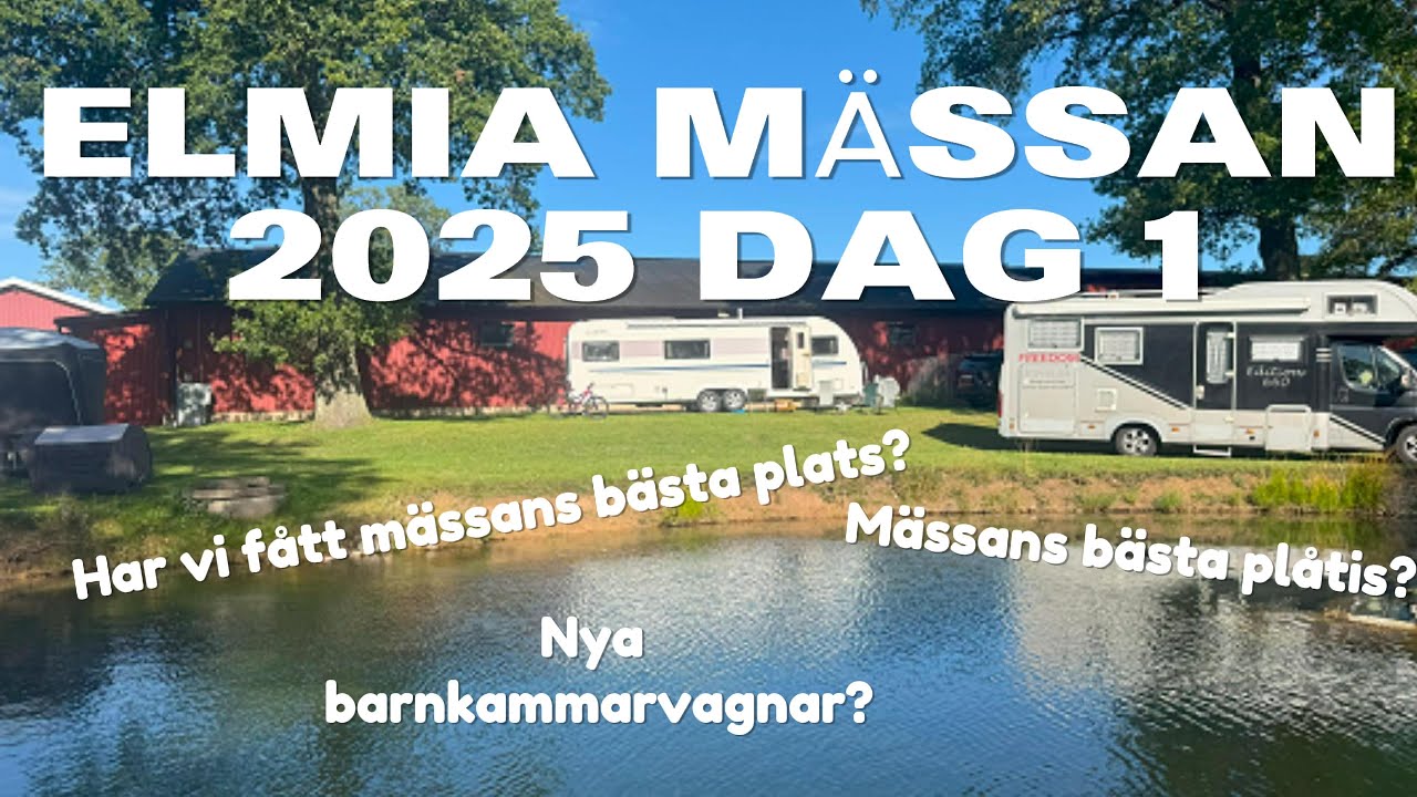 Elmia husvagn husbil 2025 - Dag 1 Barnkammare, plåtis med vinkyl, har den dusch? 