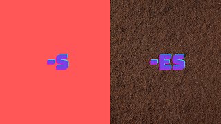 English | Suffixes | -s and -es