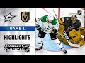 NHL Highlights | WCF, Gm1 Stars @ Golden Knights - Sept. 06, 2020