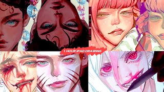 ✨ " 1 HOUR " SATISFIED DIGITAL ART PROCESS - DRAW WITH ME ✨