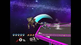 [Melee] Marth vs Lvl. 9 CPU Ganondorf [TAS]