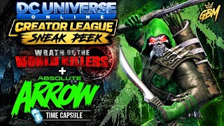 DCUO Creator League Sneak Peek - NEW DLC + Absolute Green Arrow Time Capsule