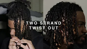 TWO STRAND TWIST OUT ON MY LOCS | DREADLOCK TRANSFORMATION