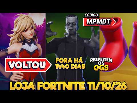 SKINS RARAS DOS MONSTROS E PACOTE ALTO RISCO - LOJA FORTNITE 11/10/26 - LOJA FORTNITE DE HOJE