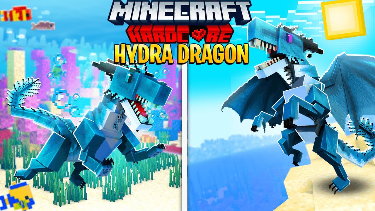 I Survived 100 Days As A Hydra Dragon In Hardcore Minecraft.. Here'S What Happened..