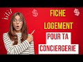  modele de fiche logement conciergeries