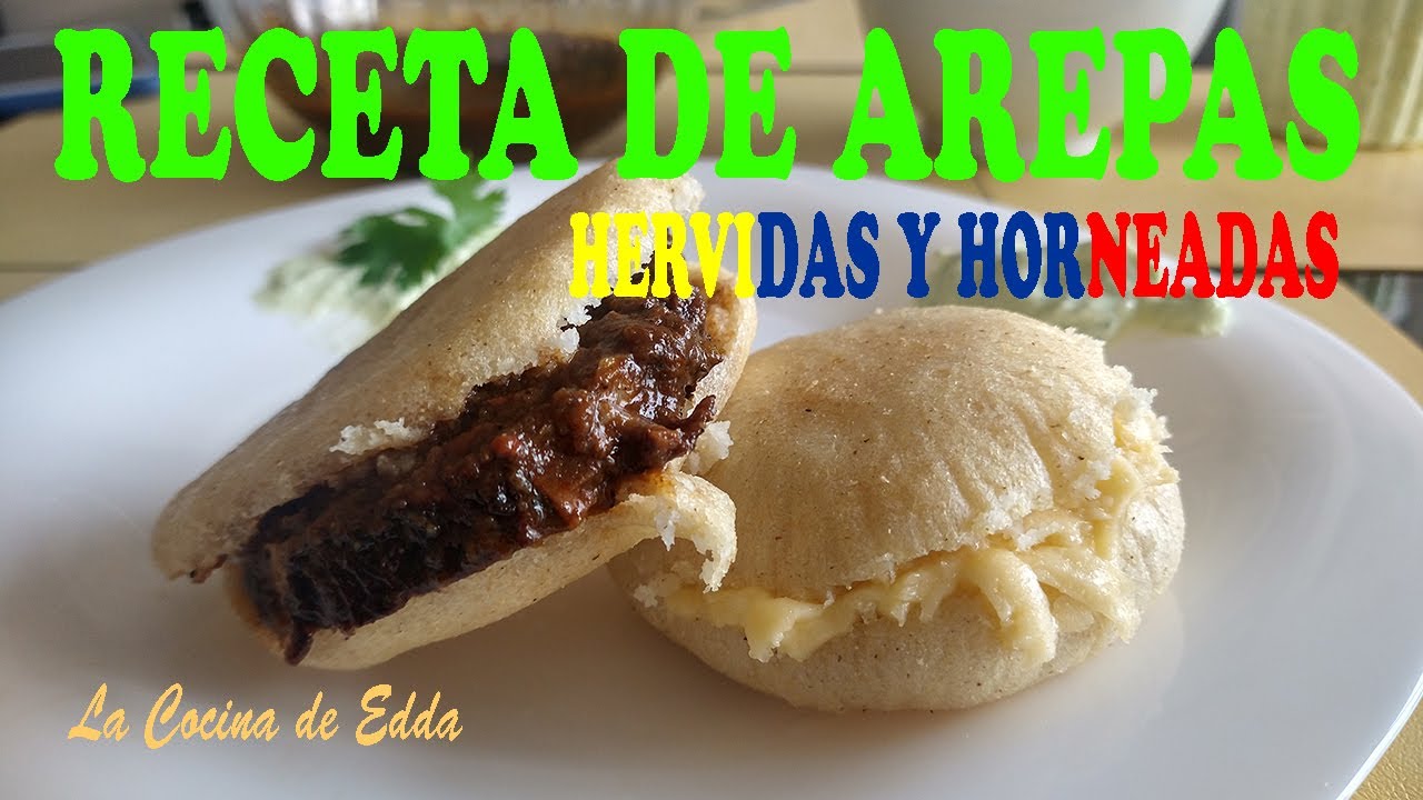 RECETA DE AREPAS HERVIDAS Y HORNEADAS