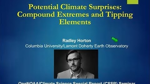 OneNOAA Climate Science Special Report webinar series: Potential Climate Surprises