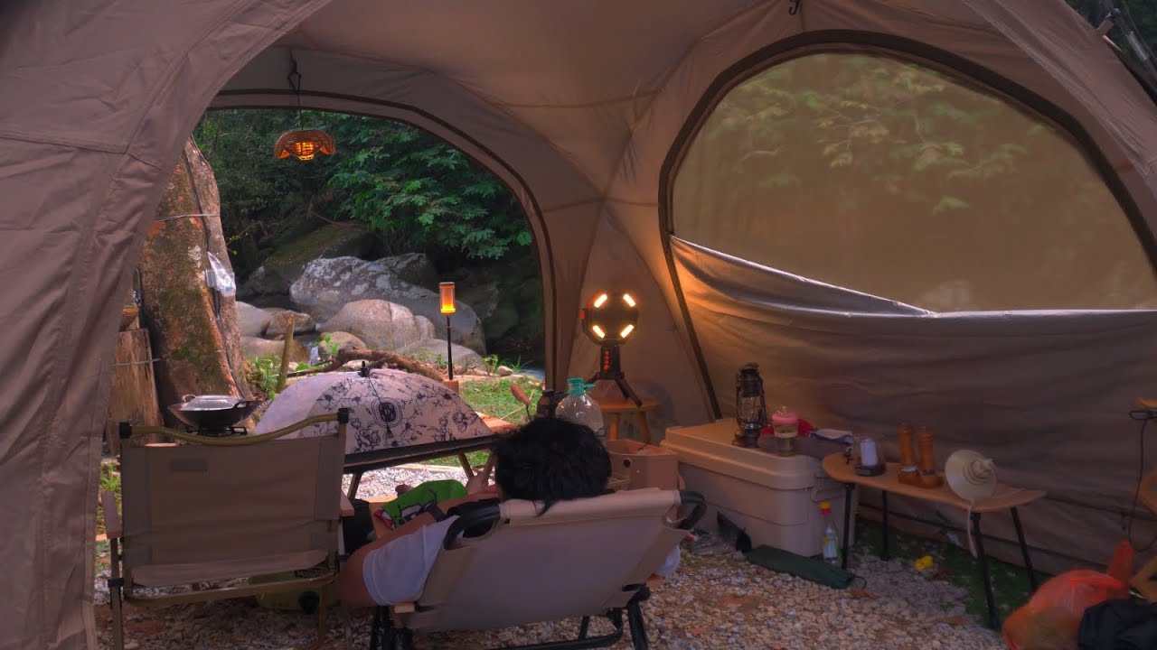 salah satu campsite dengan sungai cantik dan jernih | Zamnaj Campsite | camping malaysia | glamping 