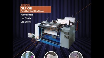 SLT-SK Client Factory ATM Receipt Thermal Paper Roll Slitting Machine Slitter Rewinder