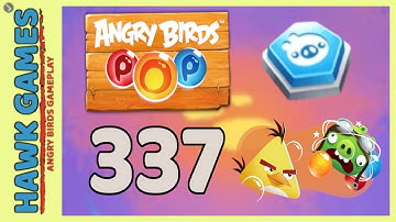 Angry Birds Stella POP Bubble Shooter Level 337 - Walkthrough, No Boosters