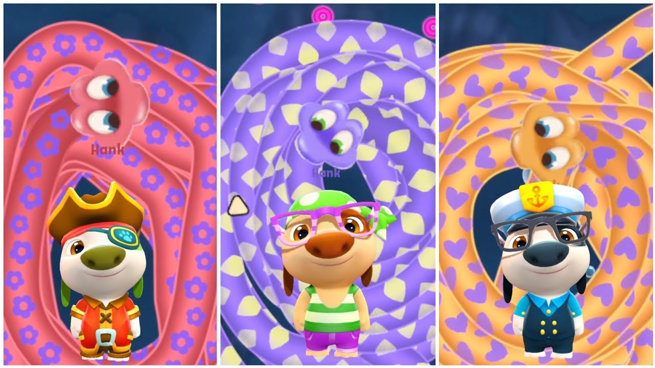 My Talking Hank Islands New Mini Game - Snake Trails Gameplay