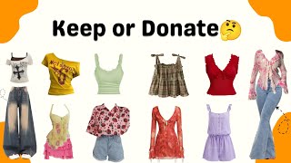 Keep or Donate 🤔 Thrifted Clothes Edition ✨💕 Help me choose 🥴