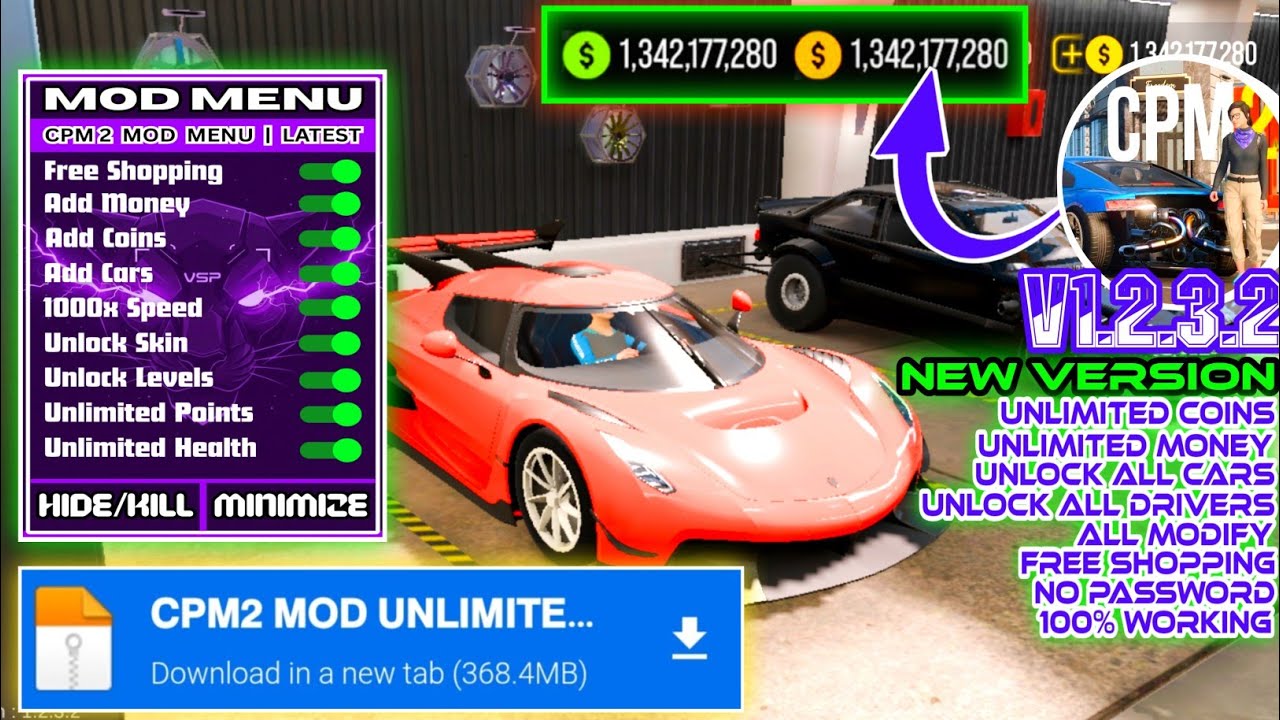 Car Parking Multiplayer 2 Hack/MOD APK - Unlock ALL Cars, Infinite Coins, Money 2026 🔥✅