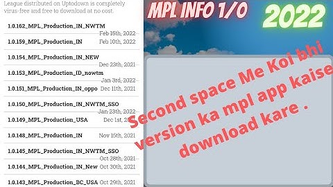 MPL APP/Mpl old version  /Mpl app  koi bhi version ka kaise download kare/ mpl all versions