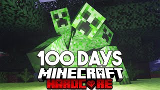 100 Days in CREEPER VALLEY in Minecraft Hardcore