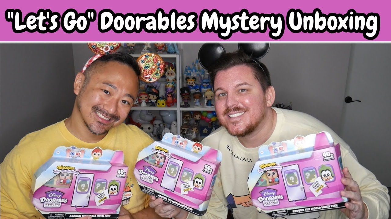 New Disney Doorables "Let's Go" Vacation Themed Mystery Unboxing