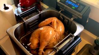 Thanksgiving Fry with Waring Digital Rotisserie Turkey Fryer