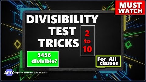 Divisibility Rules (2-10) MUST WATCH| Maths Short Tricks for Fast Calculation | Vibhajyata Ke Niyam