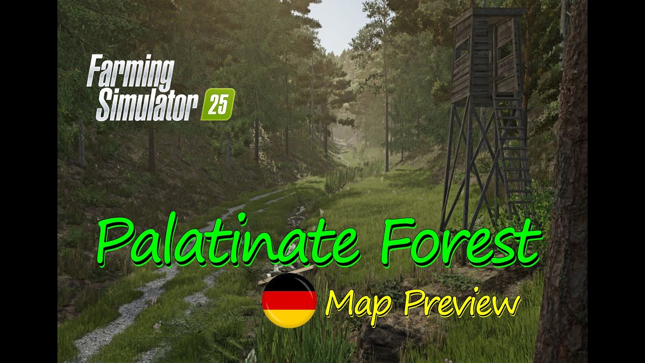Palatinate Forest Map Mod preview : The Most Immersive Forestry Map | Map Tour| Farming Simulator 25