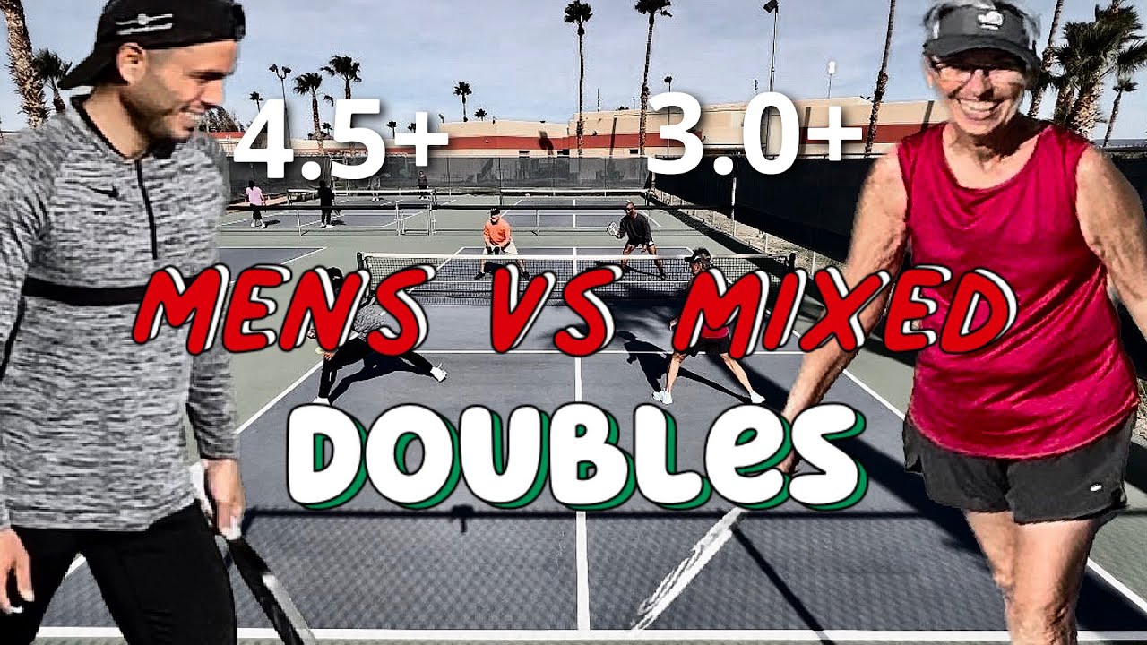 Pickleball Mens Doubles VS Mixed Doubles battle - YouTube