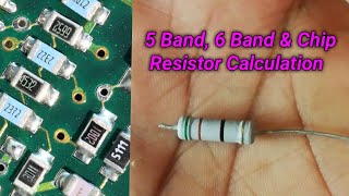 5, 6 Band Resistor Color Code, chip resistor & Practical In Tamil Part 2