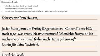 Goethe-Zertifikat A2: Start Deutsch 2, Beispiele -Schreiben Teil 1 und 2  (04)