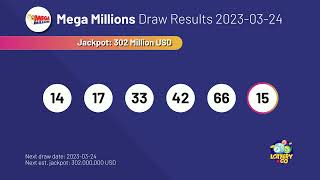 2023-03-24 Mega Millions Lottery Results & Winning Numbers