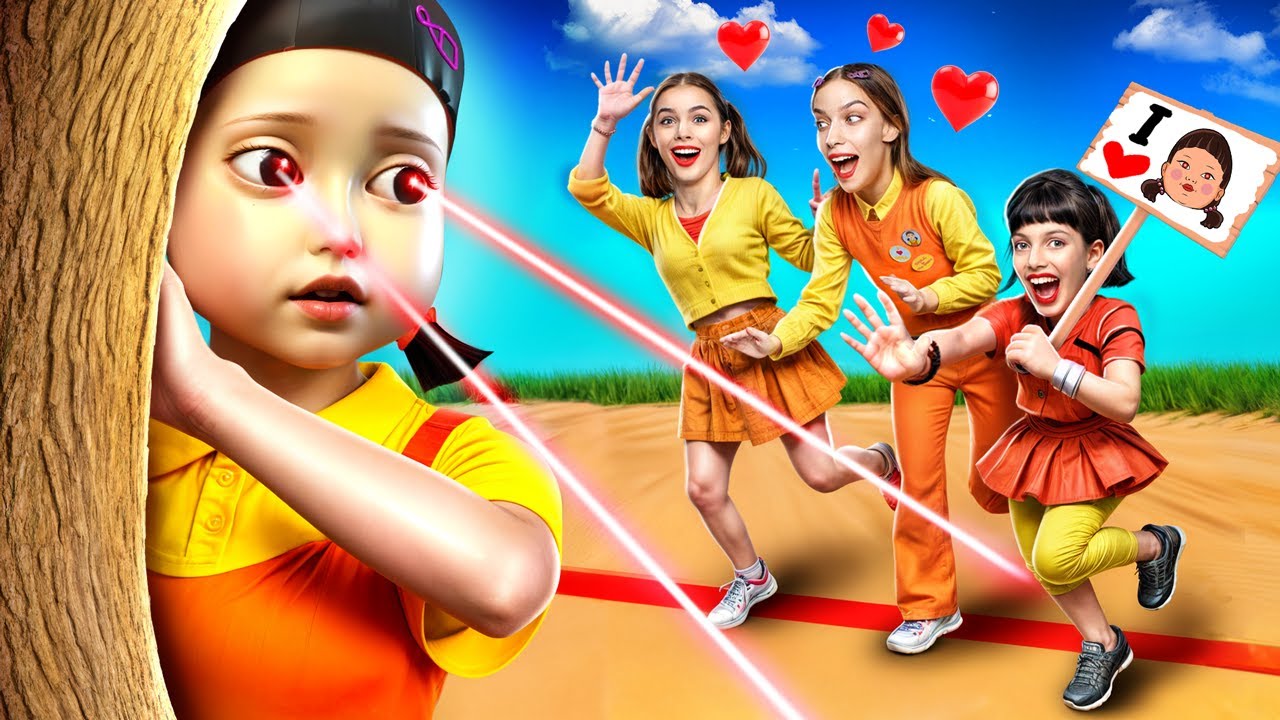 Squid Game Panenka DOSTÁVÁ FAN KLUB! Extrémní hra na schovávanou se Squid Game Panenkou