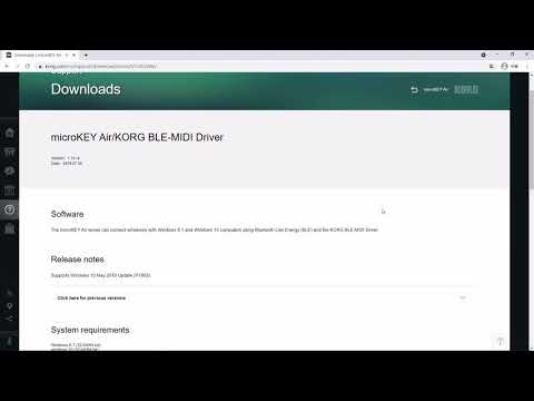 WIDI与Windows10的Korg BLE MIDI驱动程序全面兼容（多台连接和双向传输）