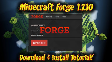 Minecraft Forge 1.7.10 Install Tutorial Forge 1.7.10 Download Install Tutorial