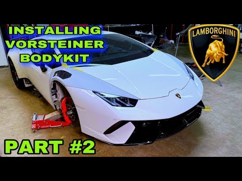INSTALLING VORSTEINER BODYKIT ON 2019 LAMBORGHINI PERFORMANTE  PART #2