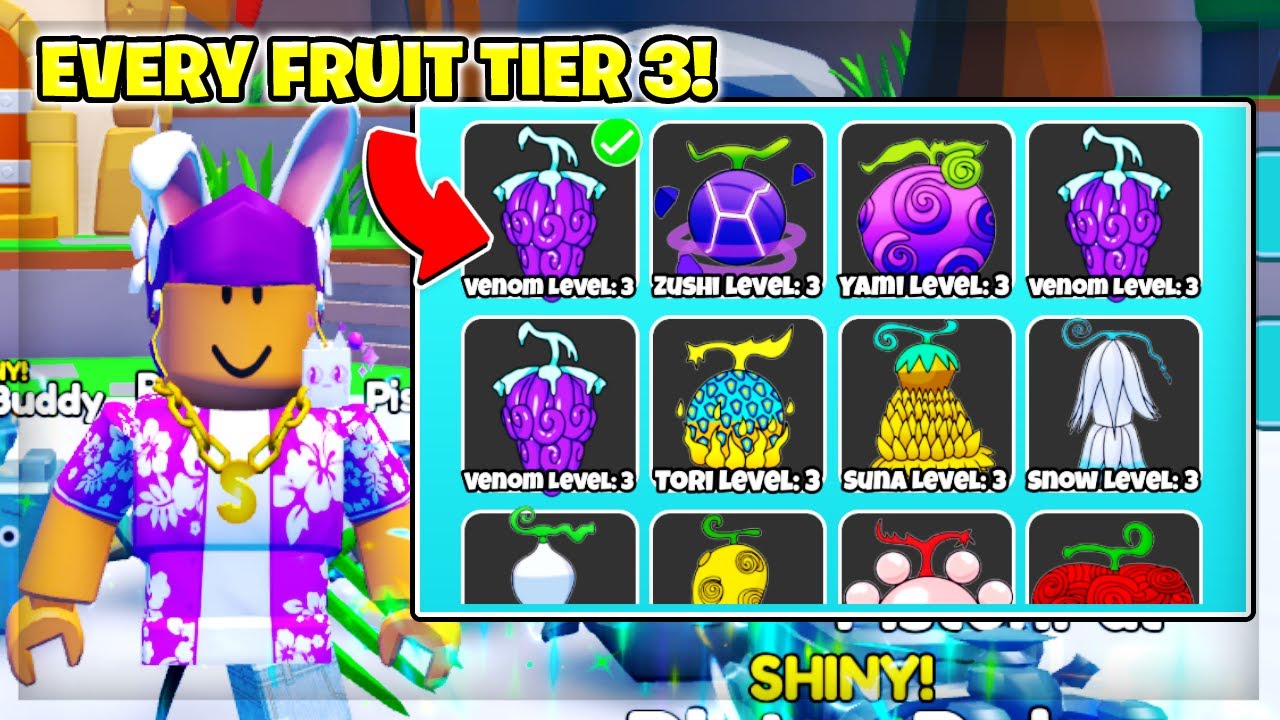 NEW The Best Fruits Tier List in One Fruit Simulator  YouTube