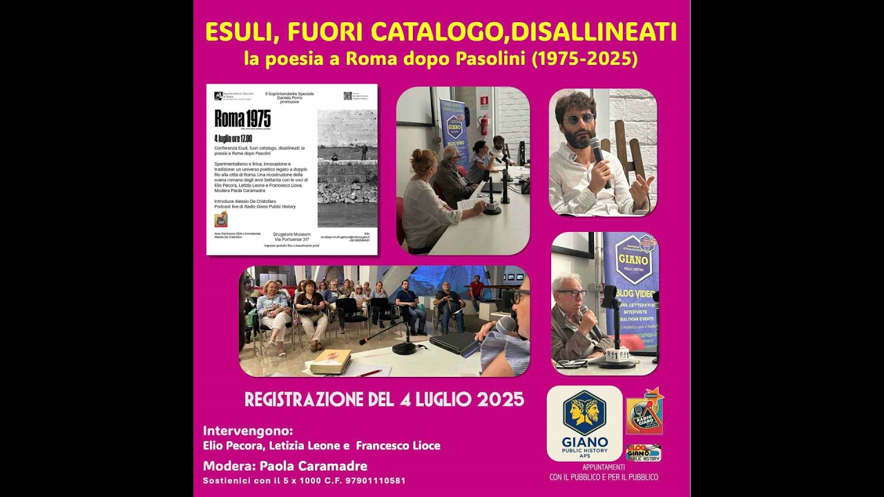 ROMA 1975. Esuli, fuori catalogo, disallineati: la poesia a Roma dopo Pasolini