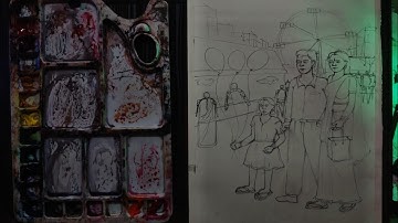 bfa entrance exam practical, BFA composition exam preparation water colour tutorial